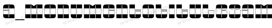 a_MonumentoTitulB&W Bold字体转换
